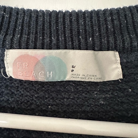 Free People Hailee Sweater Set Navy Heather size S - Picture 3 of 7